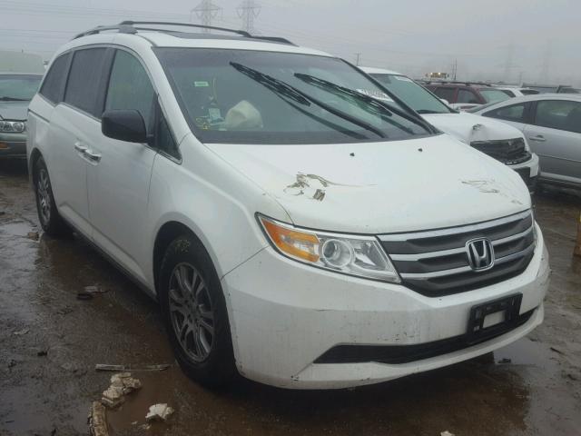 5FNRL5H66BB002344 - 2011 HONDA ODYSSEY EX WHITE photo 1