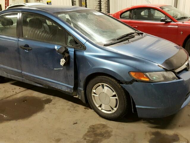 2HGFA164X8H001074 - 2008 HONDA CIVIC DX-G BLUE photo 9