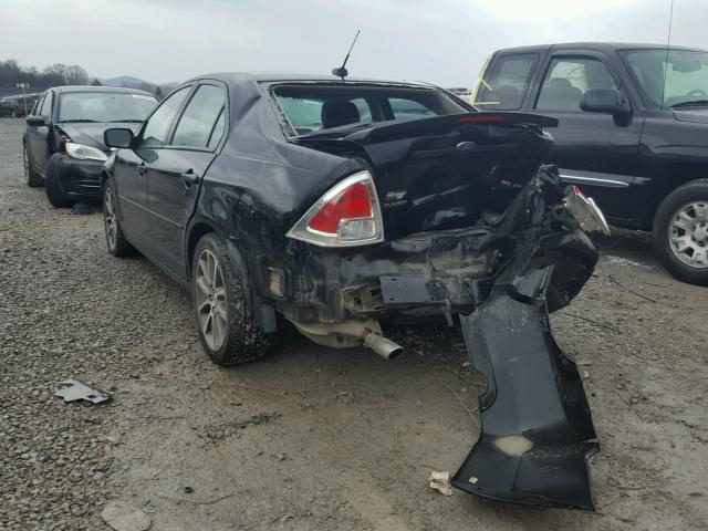 3FAHP07188R248432 - 2008 FORD FUSION SE BLACK photo 3