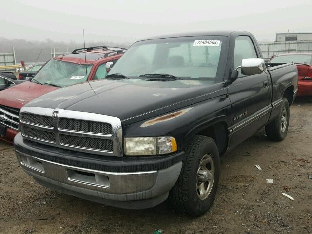 1B7HC16Y6TS570865 - 1996 DODGE RAM 1500 BLACK photo 2