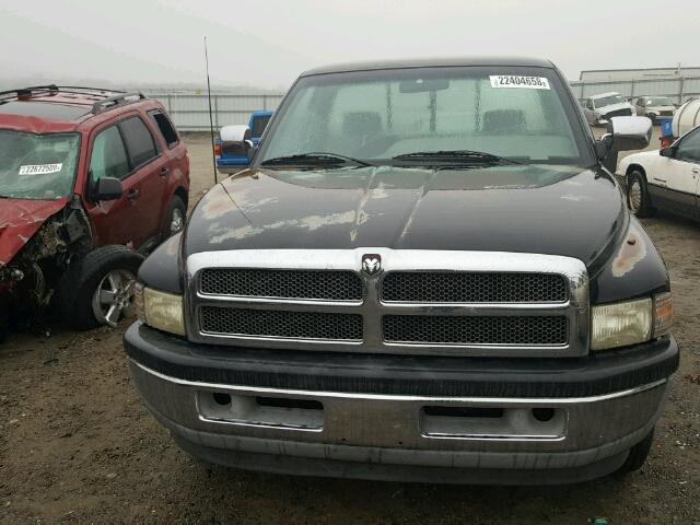 1B7HC16Y6TS570865 - 1996 DODGE RAM 1500 BLACK photo 9