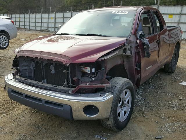 5TFRU54109X017980 - 2009 TOYOTA TUNDRA DOU BURGUNDY photo 2