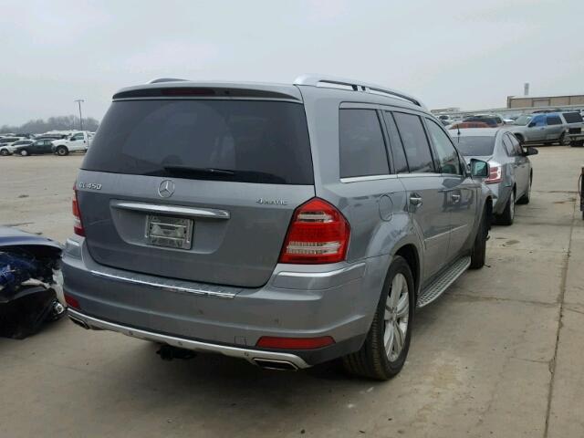 4JGBF7BE7BA717366 - 2011 MERCEDES-BENZ GL 450 4MA GRAY photo 4