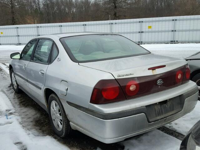 2G1WF52E349130986 - 2004 CHEVROLET IMPALA SILVER photo 3