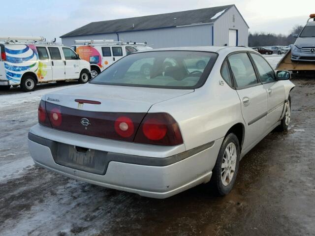 2G1WF52E349130986 - 2004 CHEVROLET IMPALA SILVER photo 4