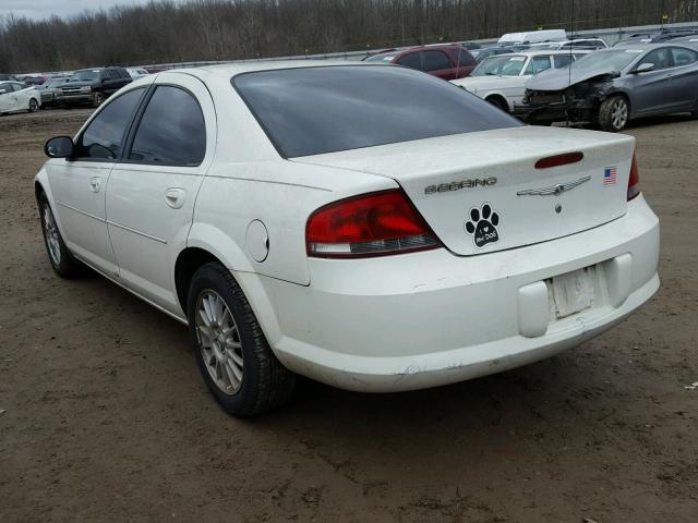 1C3EL46X95N531074 - 2005 CHRYSLER SEBRING WHITE photo 3