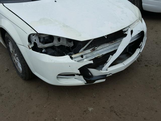 1C3EL46X95N531074 - 2005 CHRYSLER SEBRING WHITE photo 9