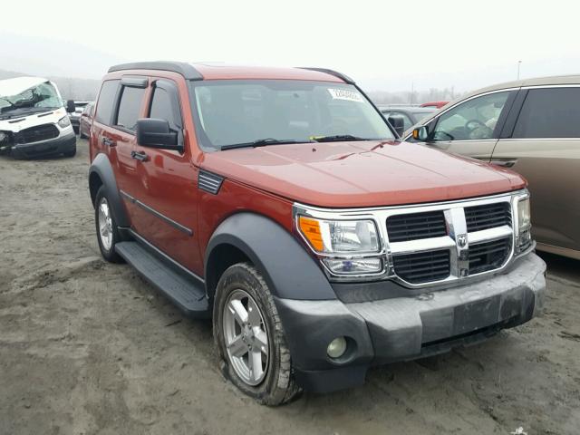 1D8GU28KX7W654761 - 2007 DODGE NITRO SXT ORANGE photo 1