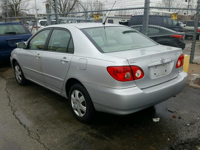 JTDBR32E452054339 - 2005 TOYOTA COROLLA CE SILVER photo 3