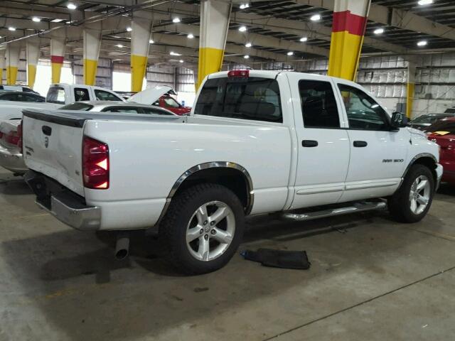 1D7HA18P47J501734 - 2007 DODGE RAM 1500 S WHITE photo 4