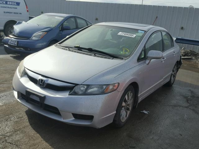 2HGFA1F82AH528163 - 2010 HONDA CIVIC EX SILVER photo 2