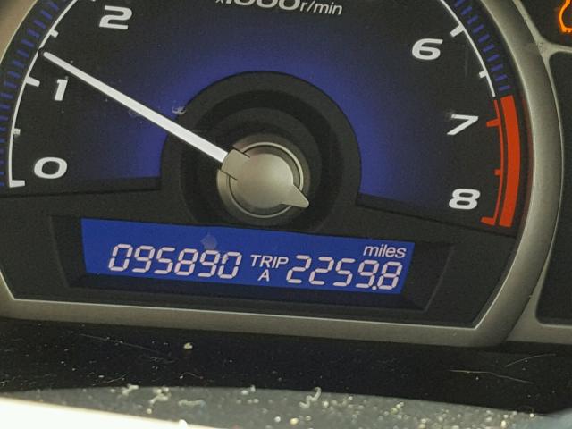 2HGFA1F82AH528163 - 2010 HONDA CIVIC EX ვერცხლისფერი ფოტო 8