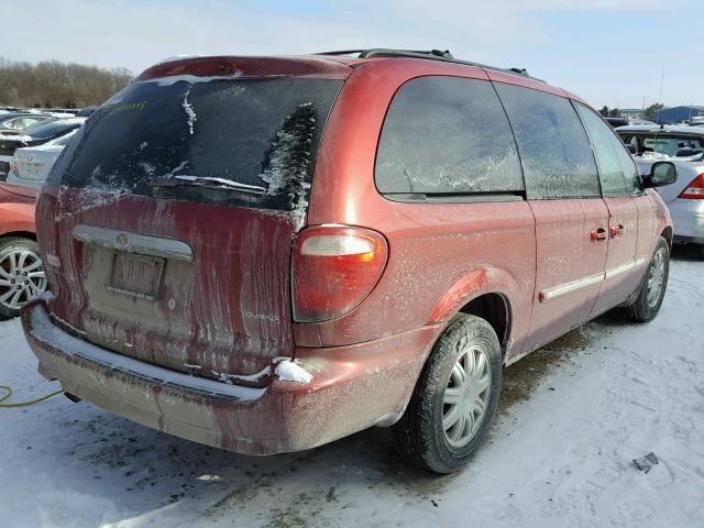 2A4GP54L87R306109 - 2007 CHRYSLER TOWN & COU RED photo 4