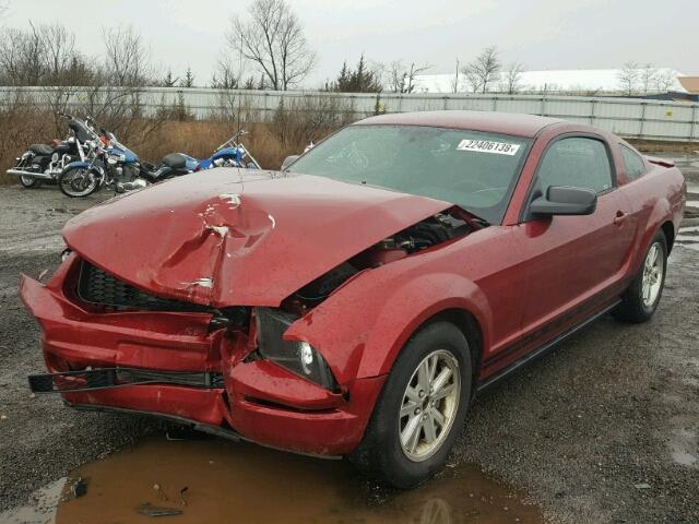 1ZVFT80N875228091 - 2007 FORD MUSTANG RED photo 2