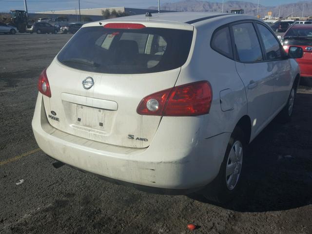 JN8AS58V38W407402 - 2008 NISSAN ROGUE S WHITE photo 4