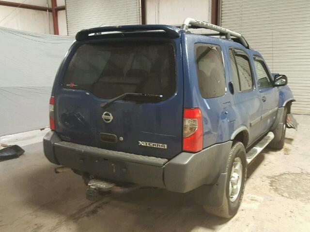 5N1ED28Y22C590456 - 2002 NISSAN XTERRA XE BLUE photo 4