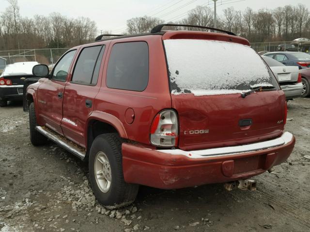 1B4HS28Z6XF589250 - 1999 DODGE DURANGO RED photo 3