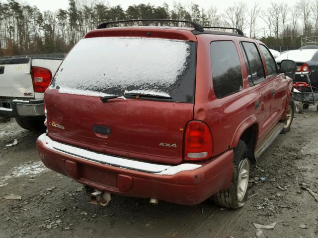 1B4HS28Z6XF589250 - 1999 DODGE DURANGO RED photo 4