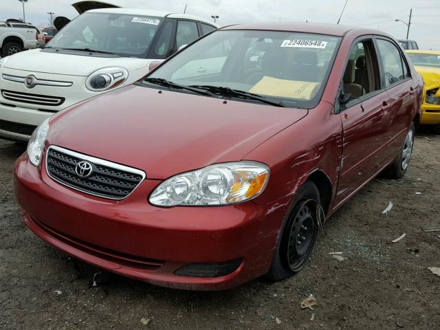 1NXBR32E38Z982776 - 2008 TOYOTA COROLLA CE BURGUNDY photo 2