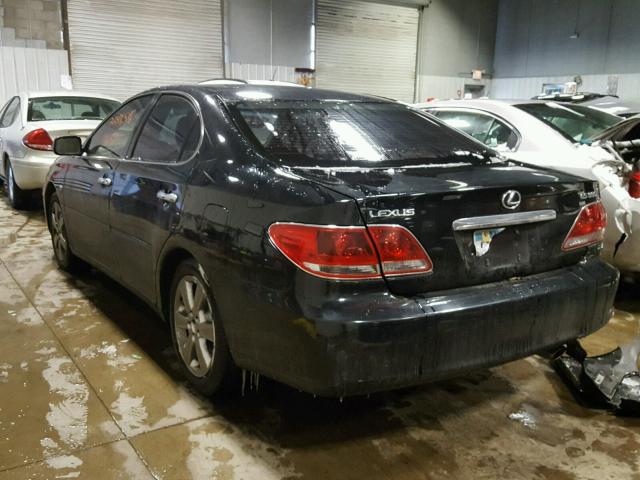 JTHBA30G965152079 - 2006 LEXUS ES 330 BLACK photo 3