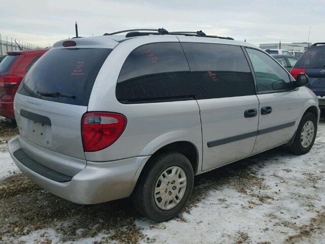 1D4GP25R36B532680 - 2006 DODGE CARAVAN SE SILVER photo 4