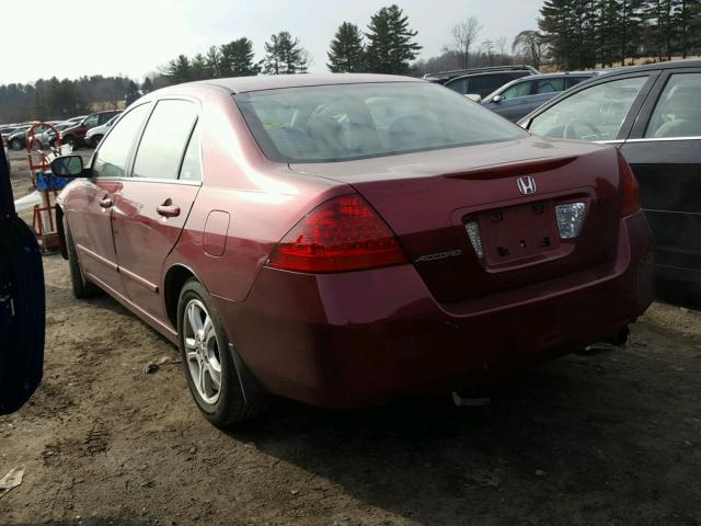 1HGCM56376A181862 - 2006 HONDA ACCORD SE MAROON photo 3