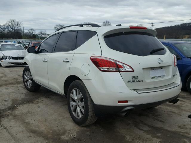 JN8AZ1MW0BW163184 - 2011 NISSAN MURANO S WHITE photo 3