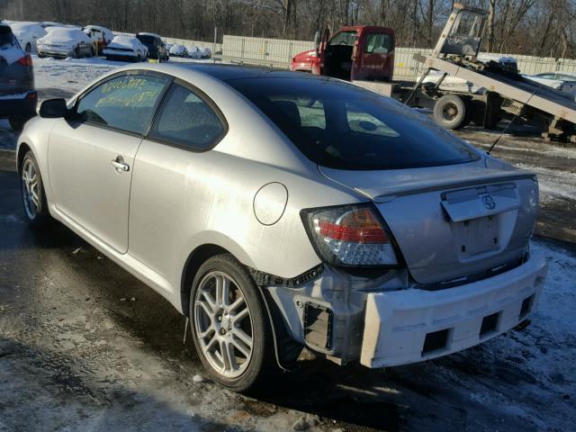 JTKDE167X70182239 - 2007 TOYOTA SCION TC SILVER photo 3