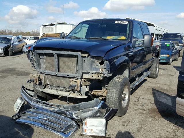 1FTSW20525EA89109 - 2005 FORD F250 SUPER BLUE photo 2