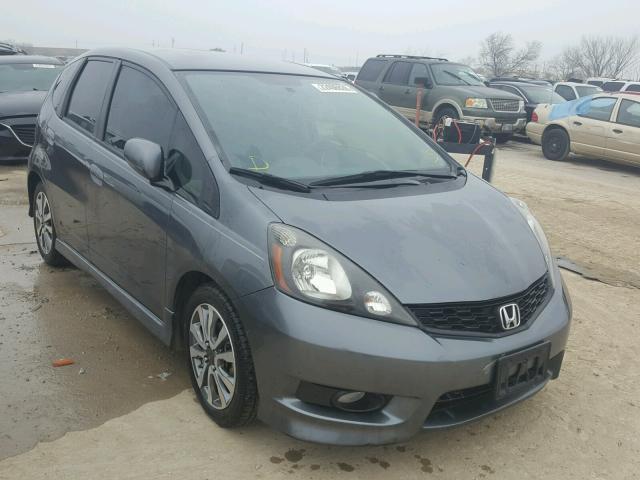 JHMGE8H57DC052646 - 2013 HONDA FIT SPORT GRAY photo 1