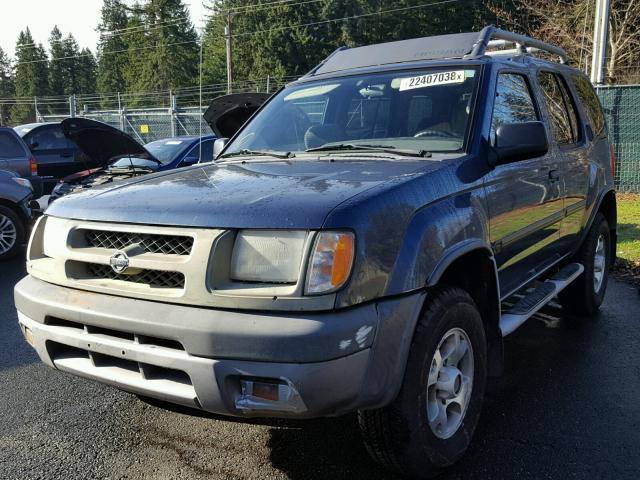 5N1ED28Y4YC554986 - 2000 NISSAN XTERRA XE BLUE photo 2