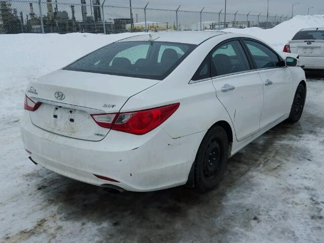 5NPEC4AB6BH187237 - 2011 HYUNDAI SONATA SE WHITE photo 4