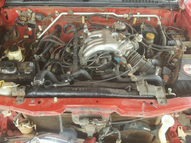 1N6ED27T0YC307245 - 2000 NISSAN FRONTIER C RED photo 7