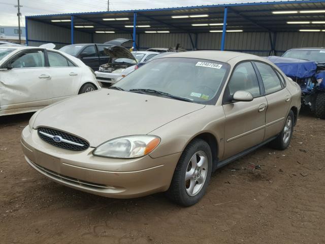 1FAFP55S6YG226713 - 2000 FORD TAURUS SES BEIGE photo 2