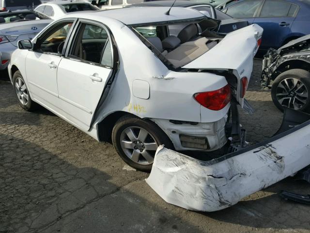 1NXBR32E65Z416557 - 2005 TOYOTA COROLLA CE WHITE photo 3