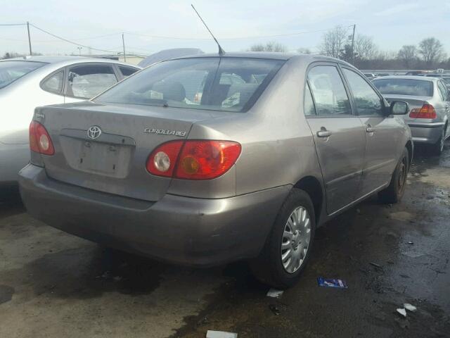 2T1BR32E13C037609 - 2003 TOYOTA COROLLA CE BROWN photo 4