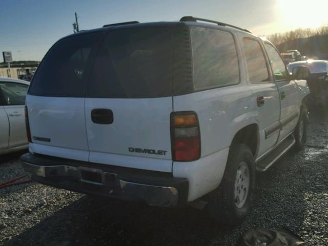 1GNEC13V14J110833 - 2004 CHEVROLET TAHOE C150 WHITE photo 4