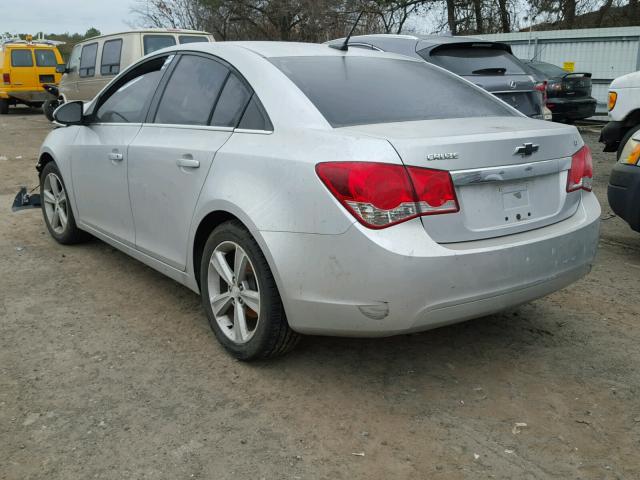 1G1PE5SB4D7294083 - 2013 CHEVROLET CRUZE LT SILVER photo 3