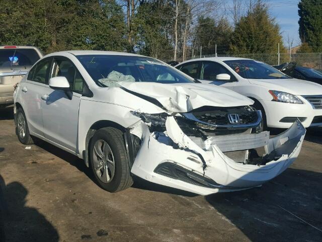 2HGFB2F59DH546673 - 2013 HONDA CIVIC LX WHITE photo 1