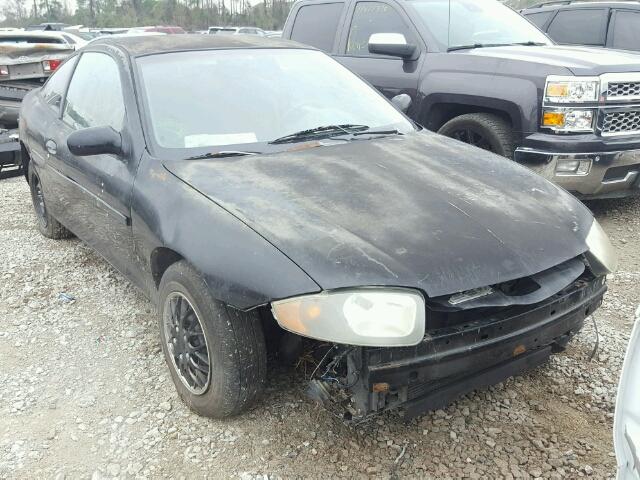 1G1JC12F437270582 - 2003 CHEVROLET CAVALIER BLACK photo 1