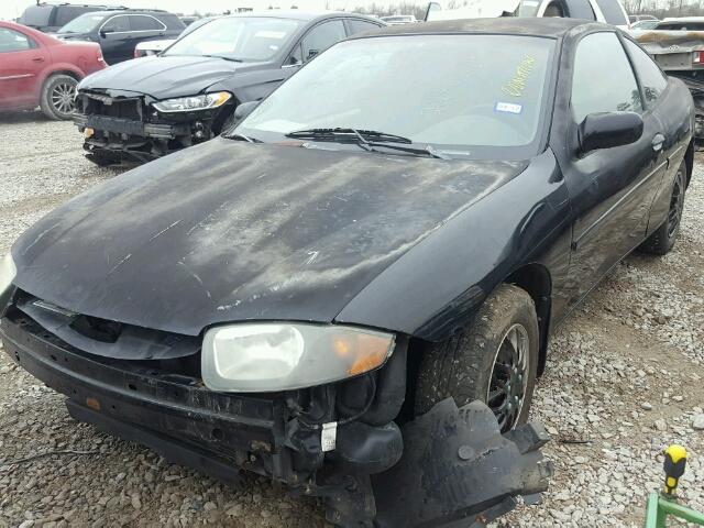 1G1JC12F437270582 - 2003 CHEVROLET CAVALIER BLACK photo 2