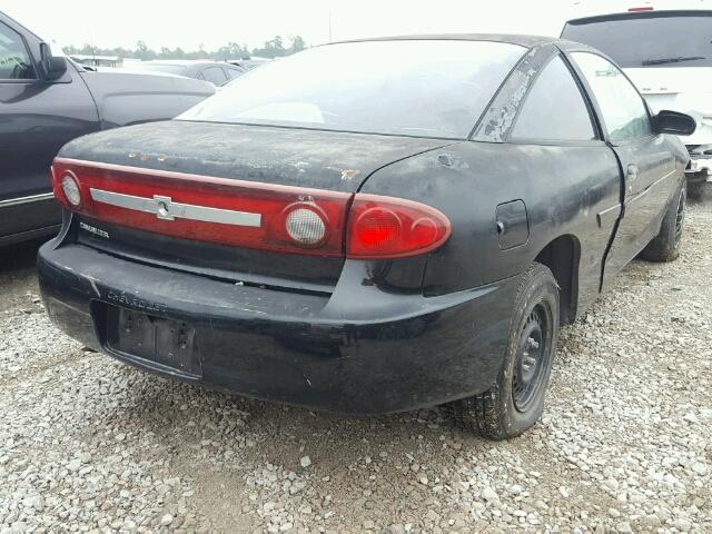 1G1JC12F437270582 - 2003 CHEVROLET CAVALIER BLACK photo 4