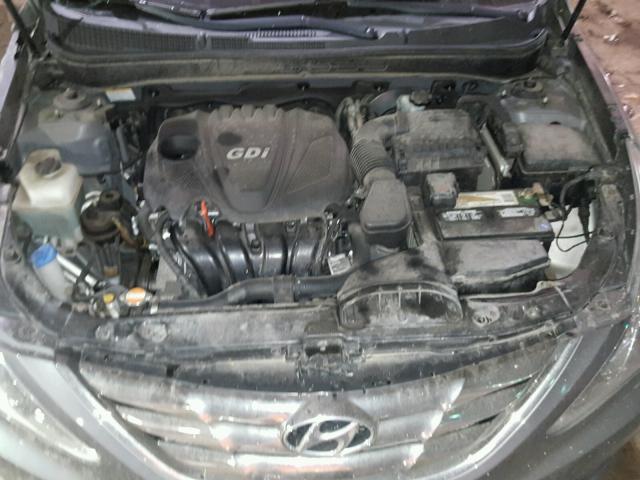 5NPEC4AC8BH097791 - 2011 HYUNDAI SONATA SE GRAY photo 7