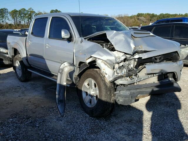 5TFJU4GN6CX014966 - 2012 TOYOTA TACOMA DOU SILVER photo 1