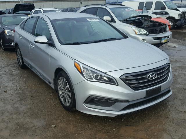 5NPE34AF7FH159035 - 2015 HYUNDAI SONATA SPO SILVER photo 1