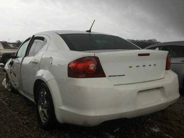 1B3BD4FB6BN566149 - 2011 DODGE AVENGER EX WHITE photo 3