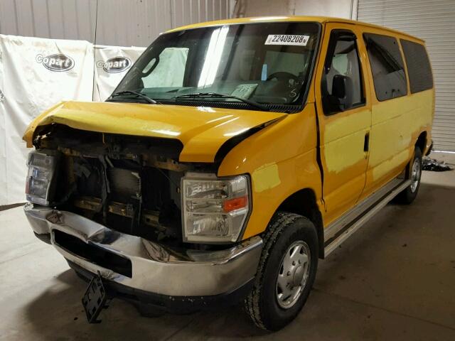 1FTNE2EL4ADA79463 - 2010 FORD ECONOLINE YELLOW photo 2