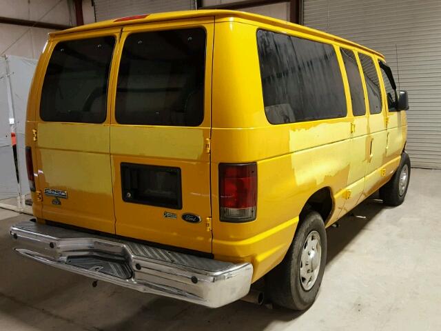 1FTNE2EL4ADA79463 - 2010 FORD ECONOLINE YELLOW photo 4