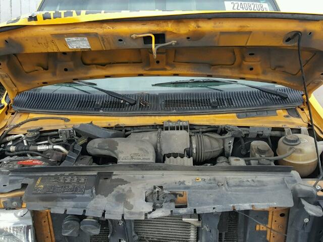 1FTNE2EL4ADA79463 - 2010 FORD ECONOLINE YELLOW photo 7