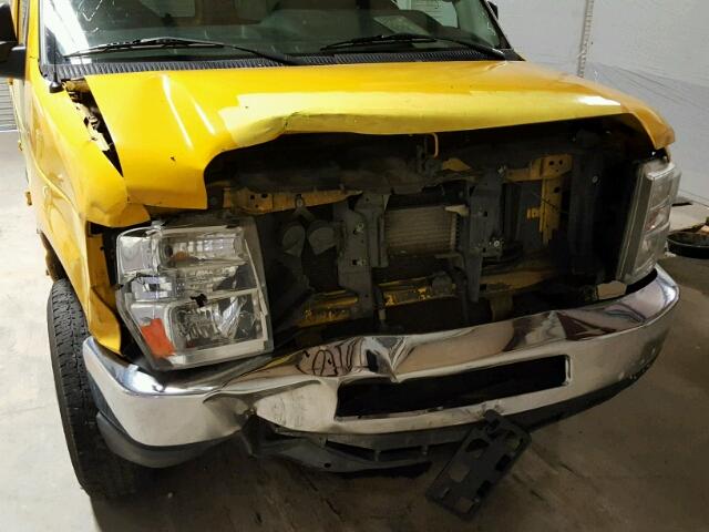 1FTNE2EL4ADA79463 - 2010 FORD ECONOLINE YELLOW photo 9